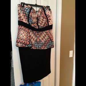 Strapless Peplum Dress